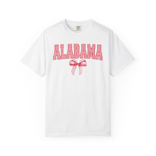 Alabama Gingham Bow DTF Transfer
