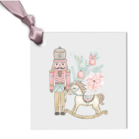 Pink Nutcracker Gift Tags