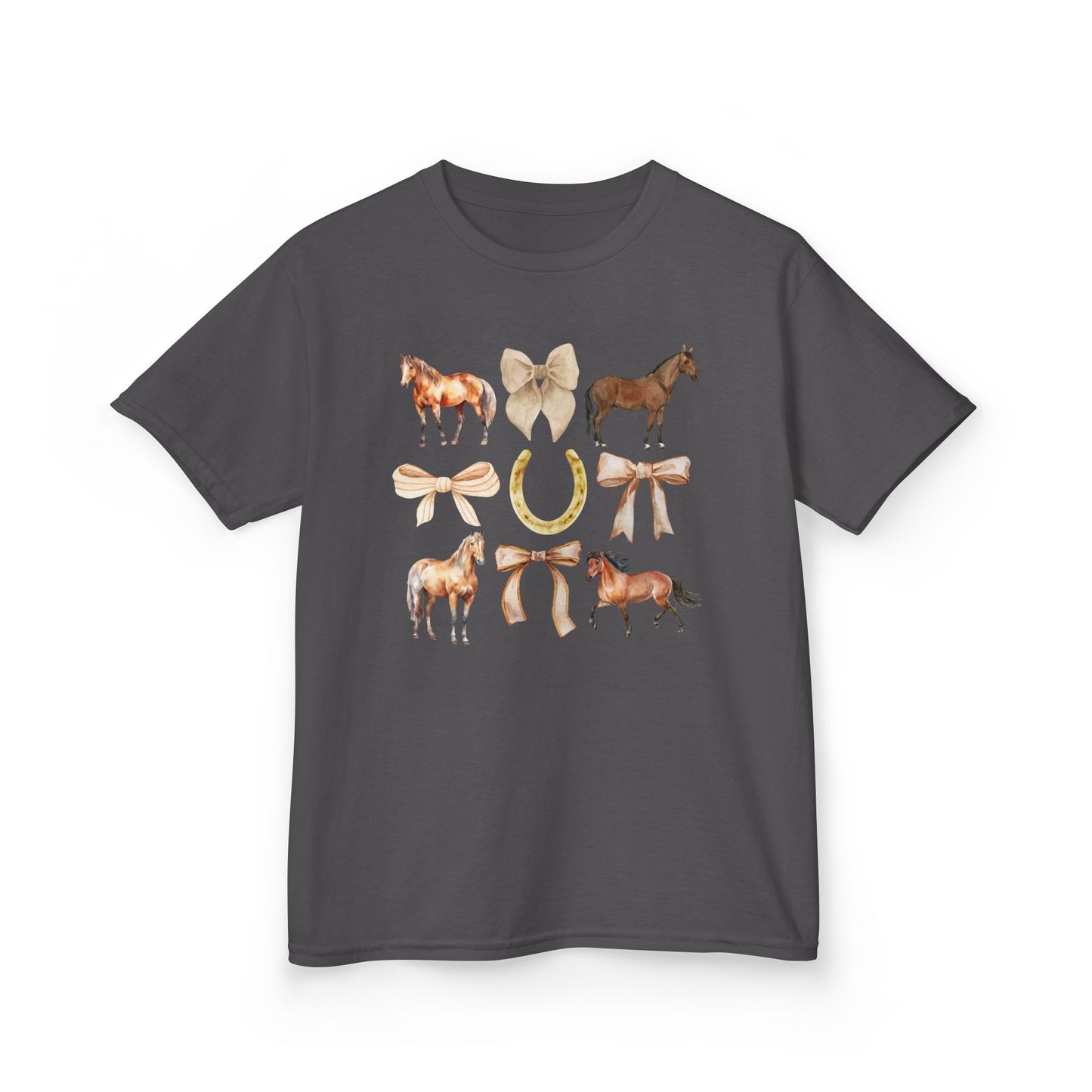 Youth Horse & Bow Coquette Tee