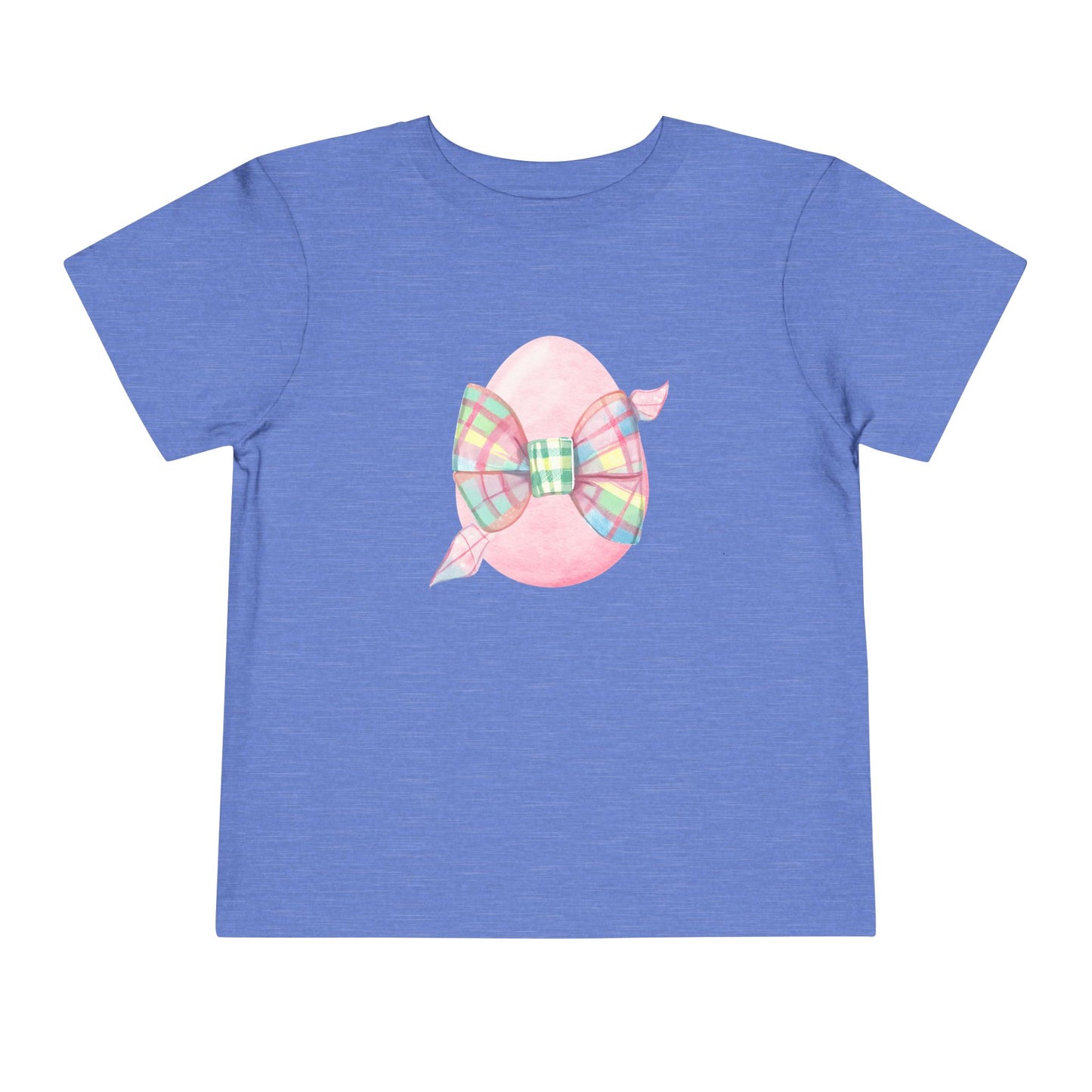 Plaid Bow Easter Egg Toddler Tee