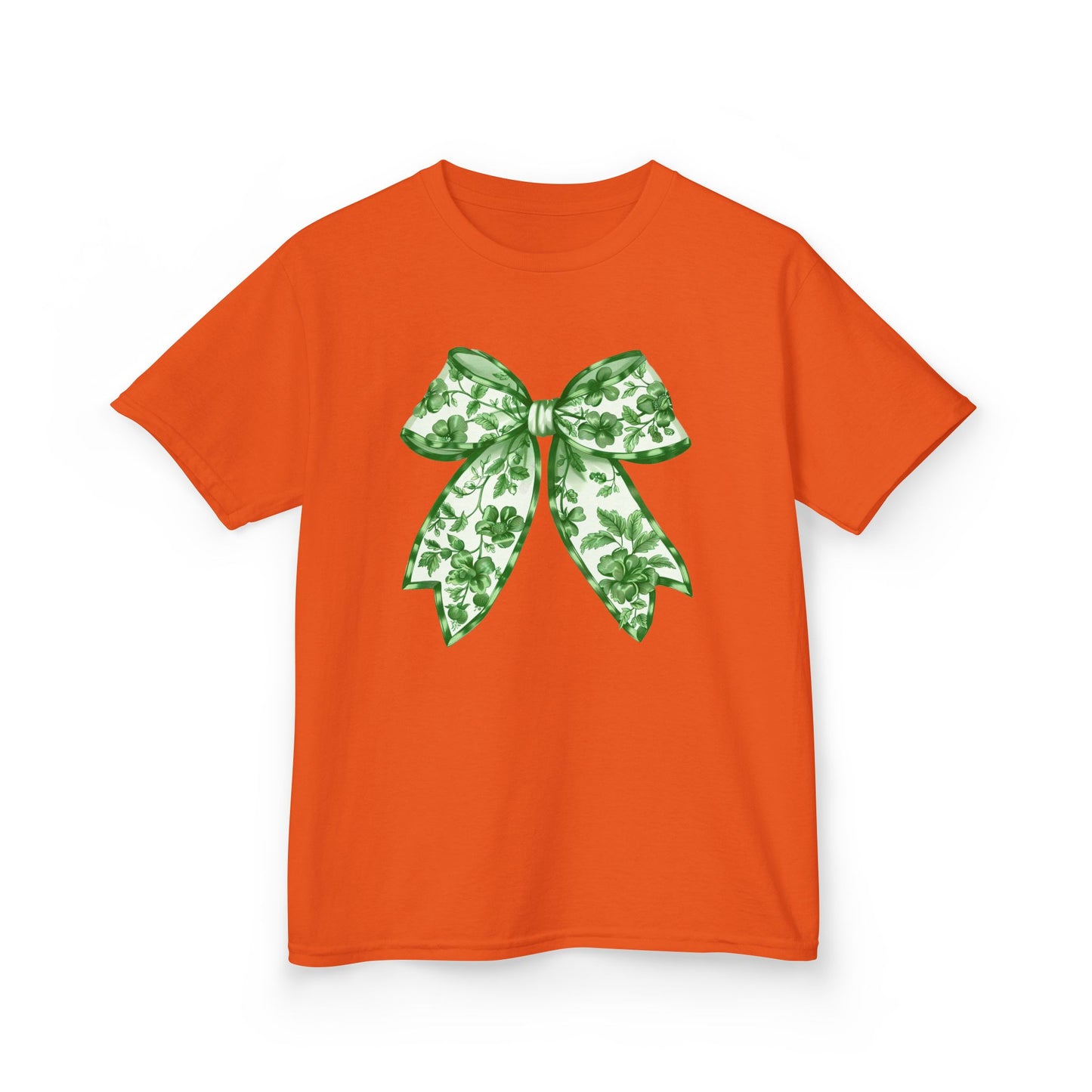 Green Chinoiserie Bow Youth Tee