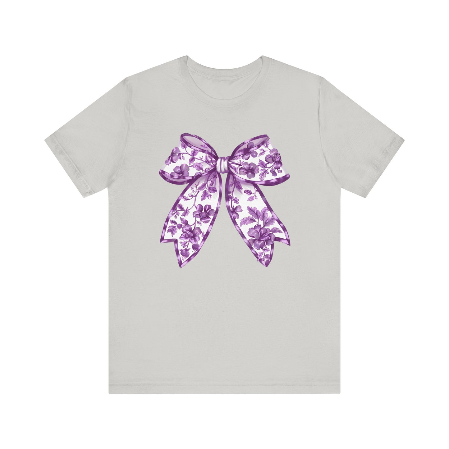 Purple Chinoiserie Bow Adult Tee