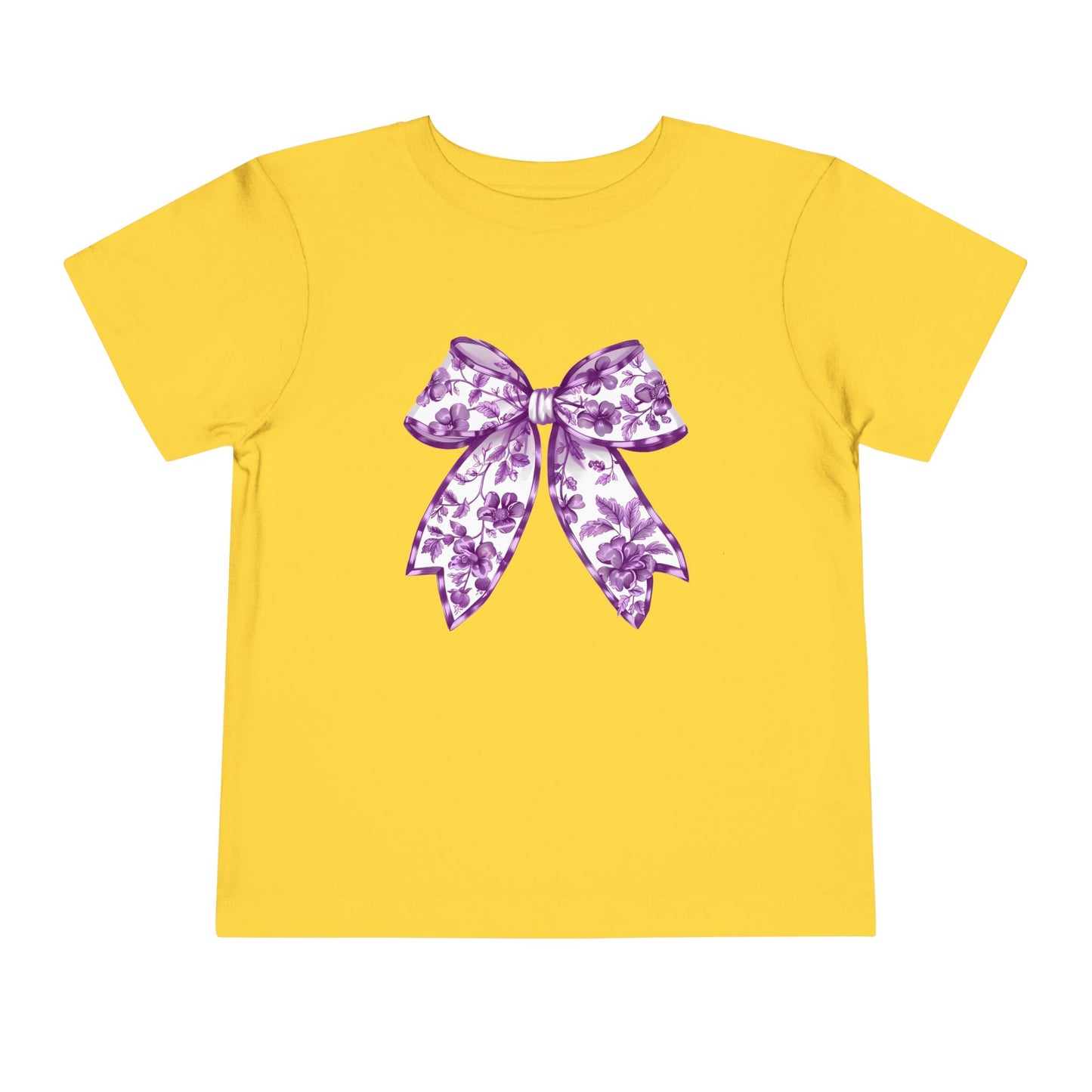Purple Chinoiserie Bow Toddler Tee