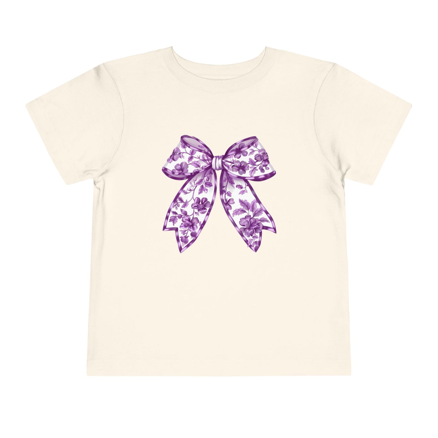 Purple Chinoiserie Bow Toddler Tee