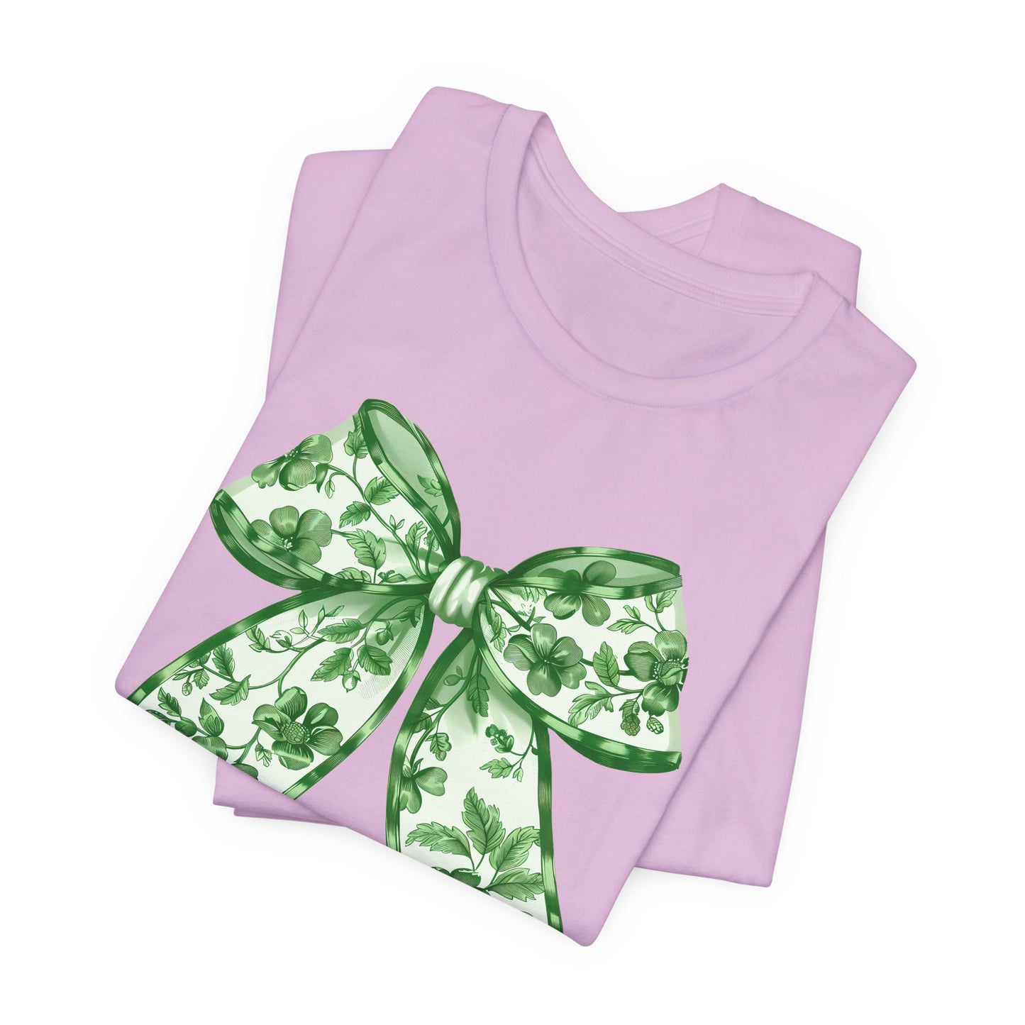 Green Chinoiserie Bow Adult Tee
