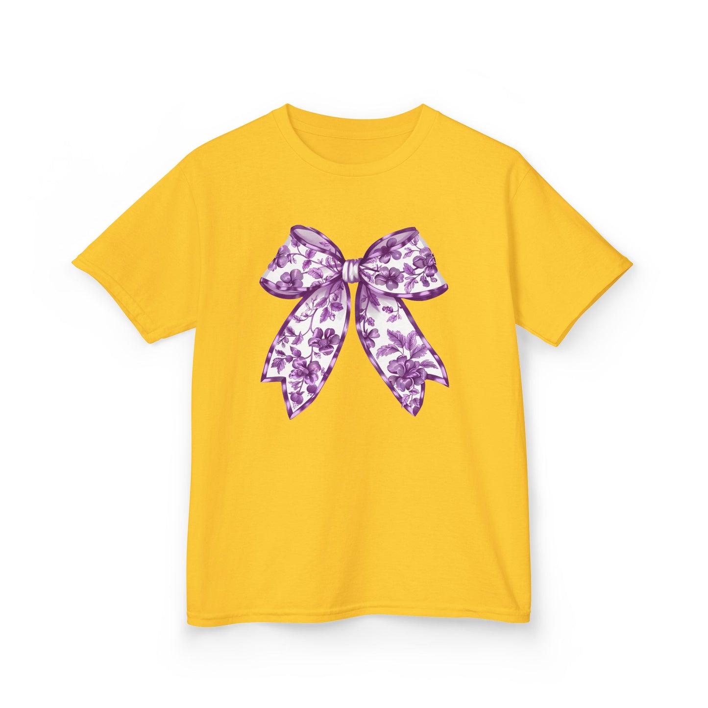 Purple Chinoiserie Bow Youth Tee