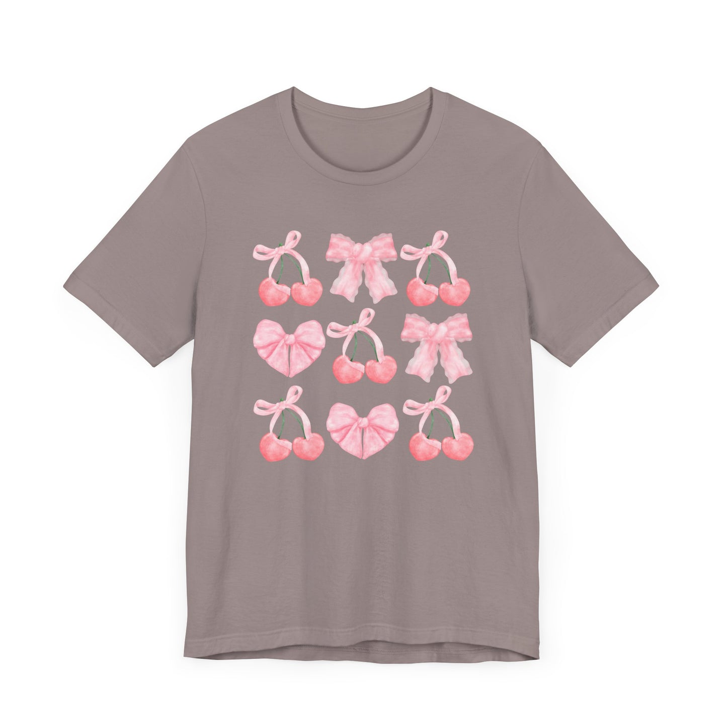 Pink Cherry Heart & Bow Tee
