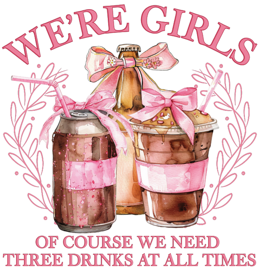 We're Girls DTF Transfer