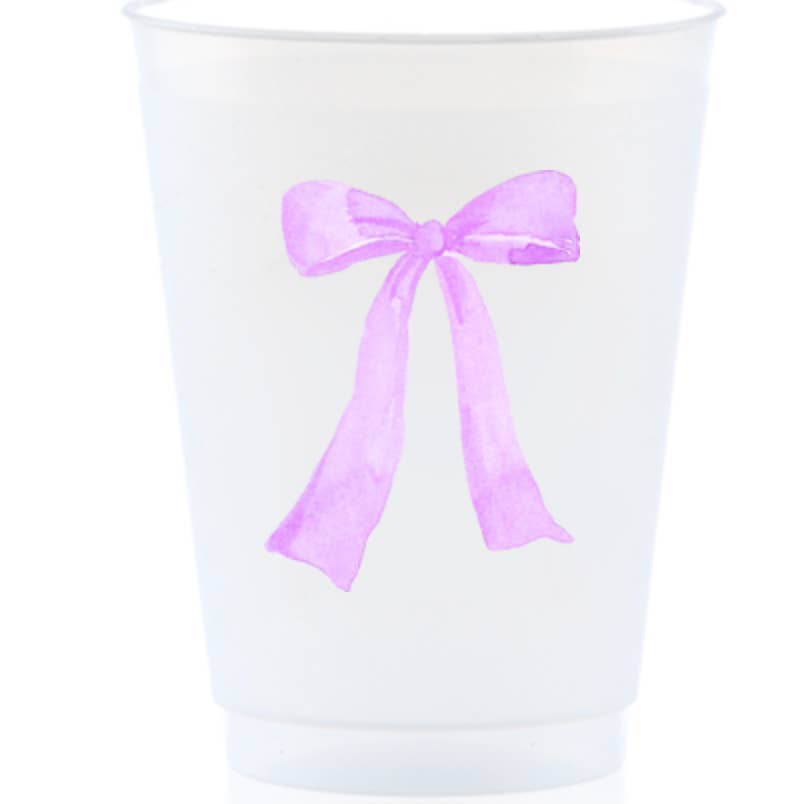 Watercolor Bow Shatterproof Cup