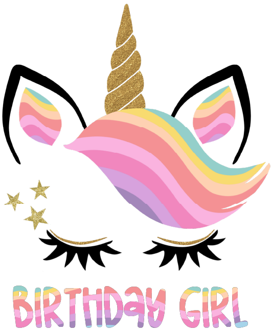 Rainbow Unicorn DTF Transfer