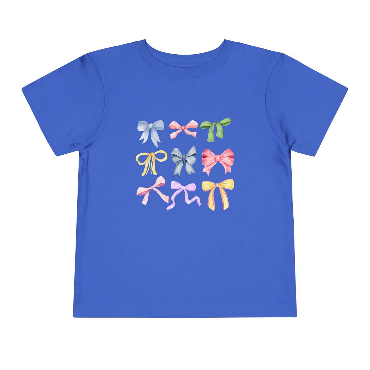 Toddler Colorful Bow Coquette Tee