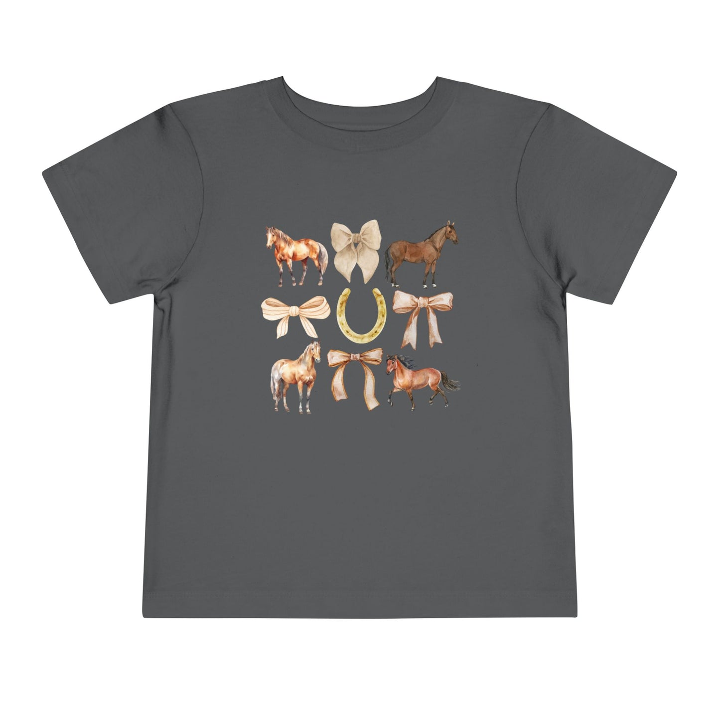 Toddler Horse & Bow Coquette Tee