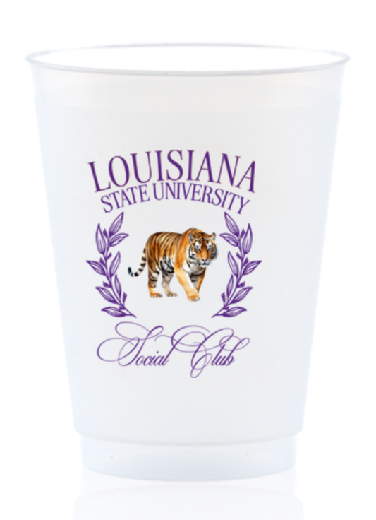Louisiana State Social Club Shatterproof Cups
