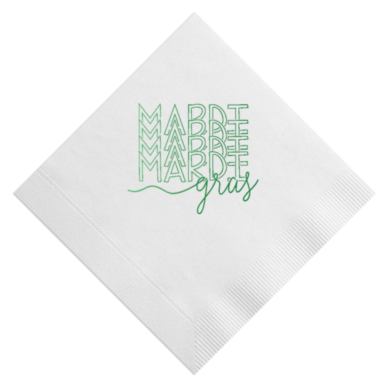 Mardi Mardi Mardi Gras Beverage Napkin