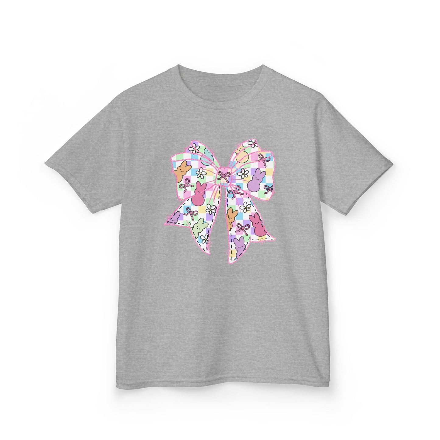 Easter Peeps Coquette Bow Youth Tee
