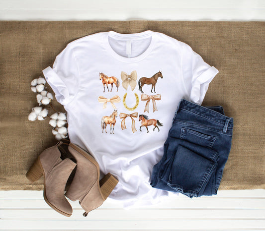 Taupe Horse Coquette DTF Transfer