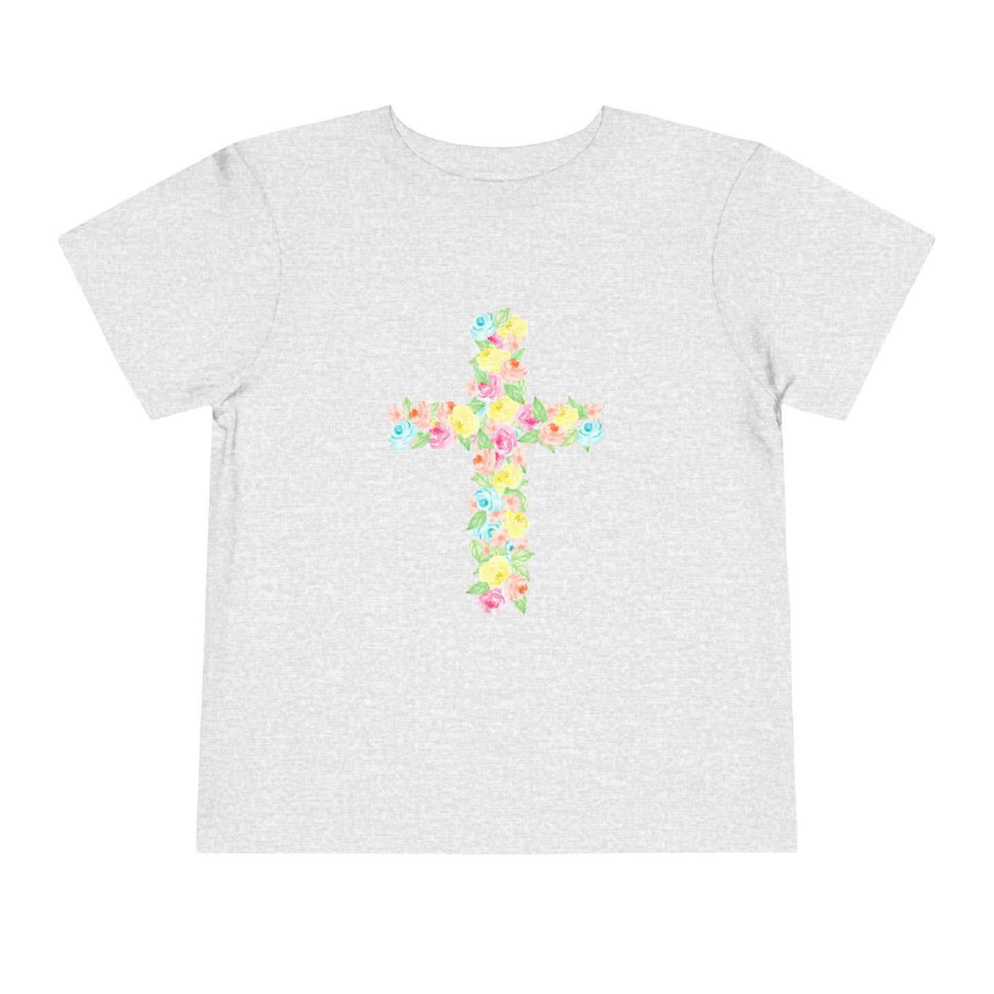 Floral Cross Toddler Tee