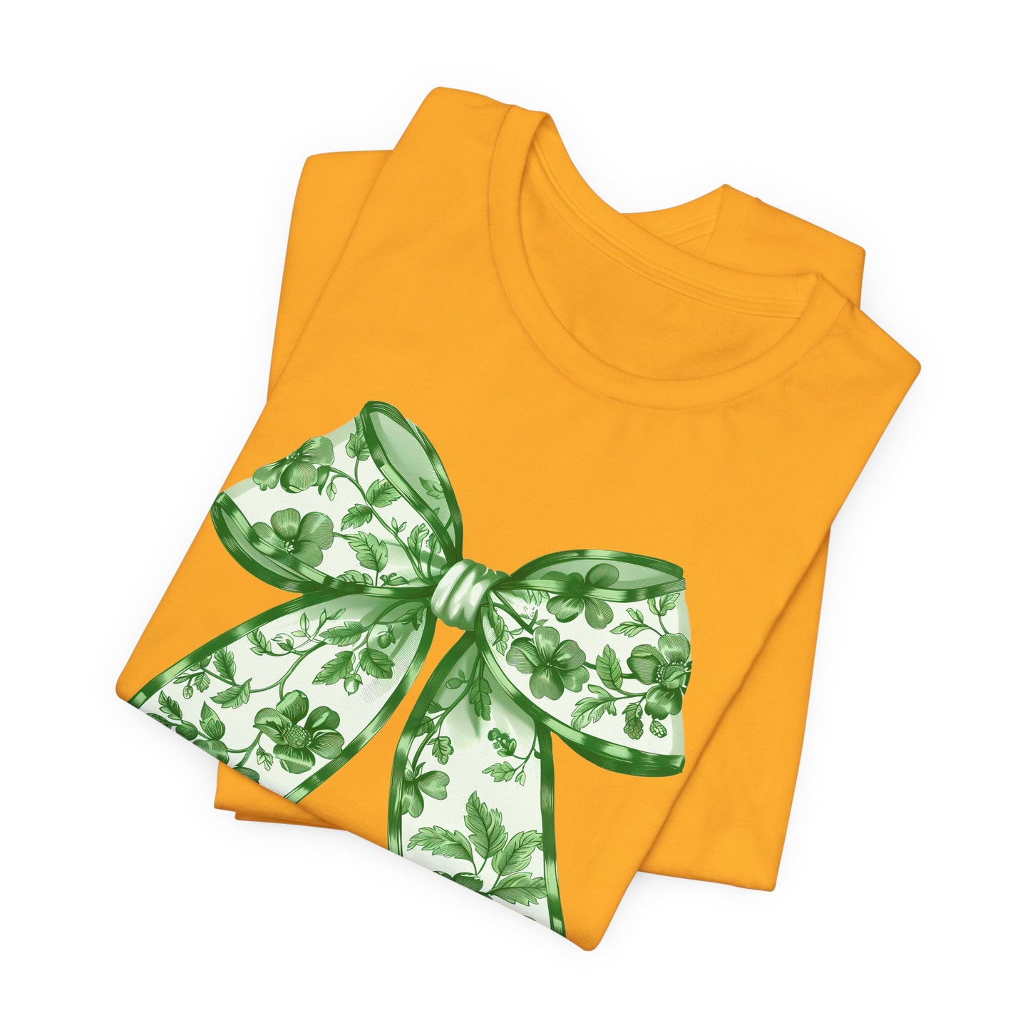 Green Chinoiserie Bow Adult Tee