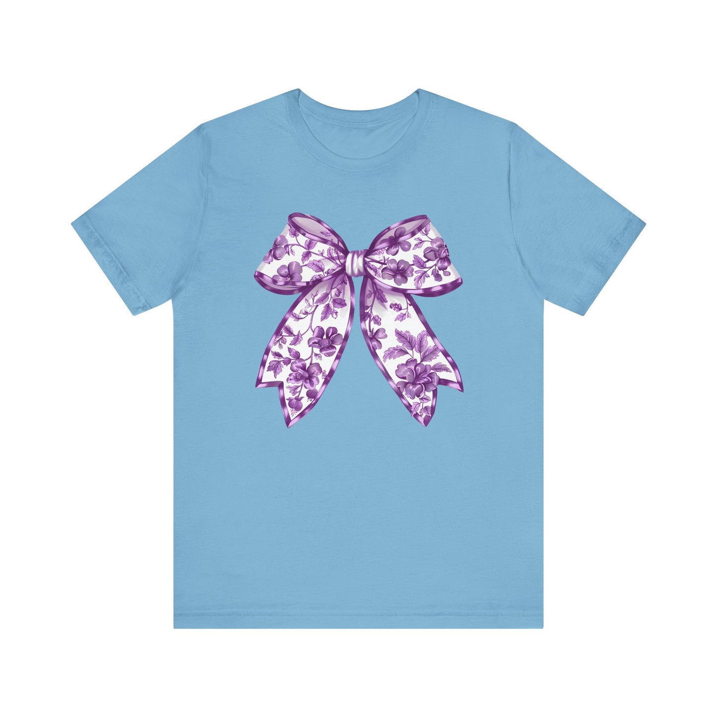 Purple Chinoiserie Bow Adult Tee
