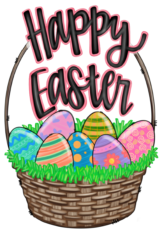 Happy Easter Basket DTF Transfer