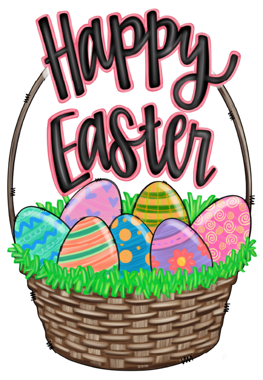 Happy Easter Basket DTF Transfer