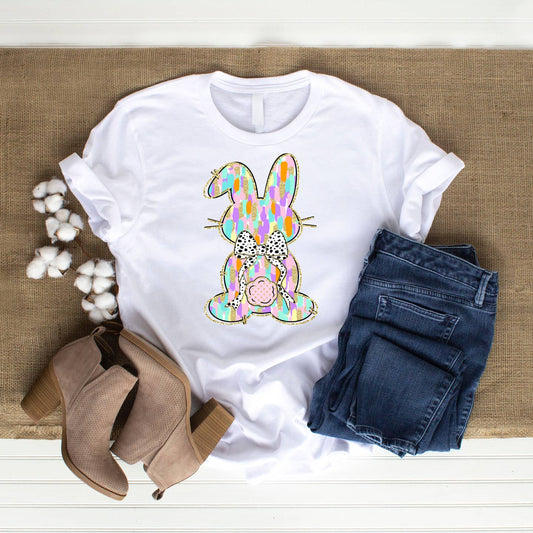 Brushstroke Bunny DTF Transfer