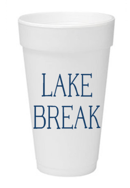 Lake Break Styrofoam Cups