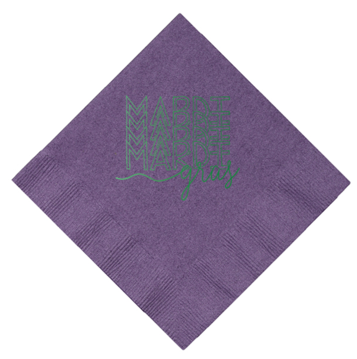 Mardi Mardi Mardi Gras Beverage Napkin
