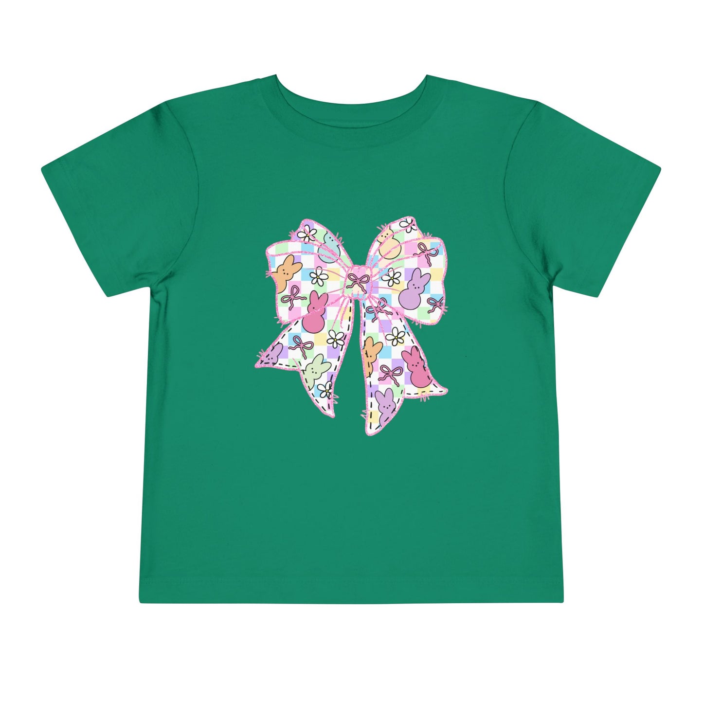 Easter Peeps Coquette Bow Toddler Tee