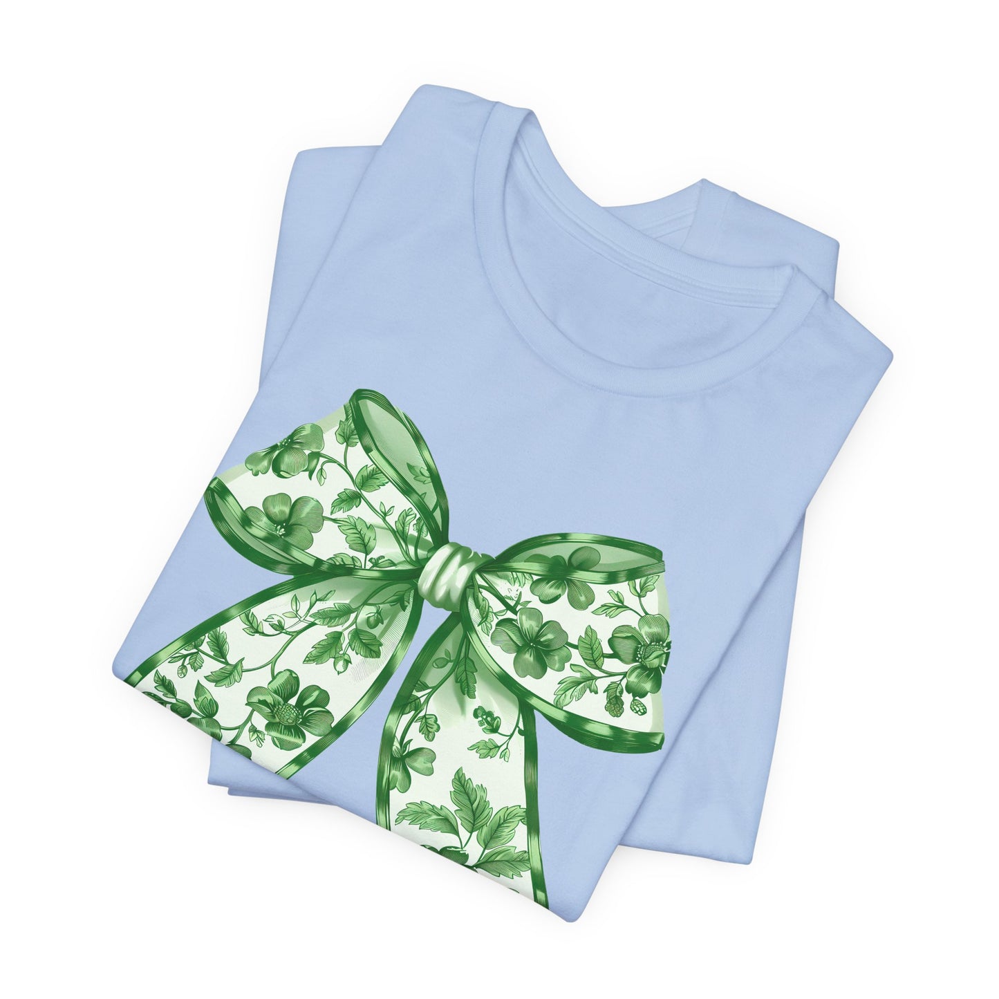 Green Chinoiserie Bow Adult Tee