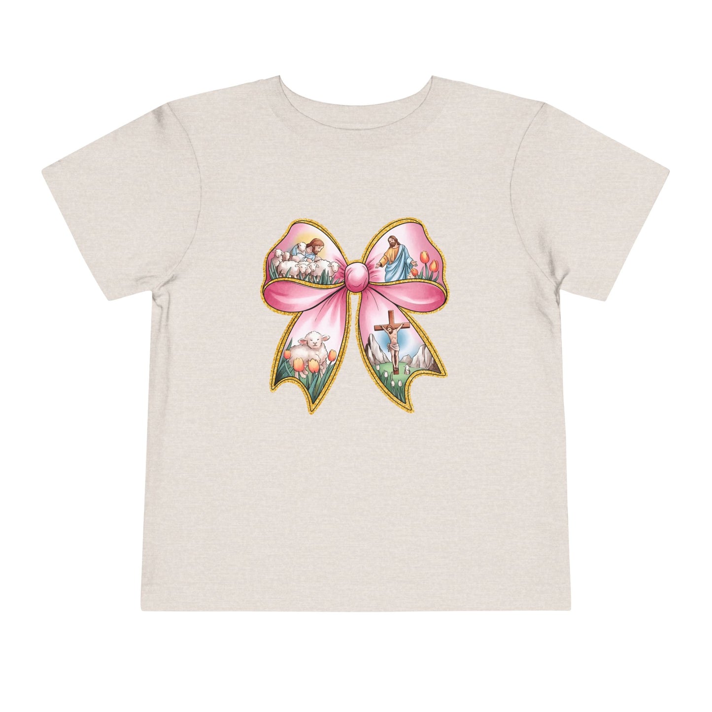 Easter Story Bow Toddler Tee