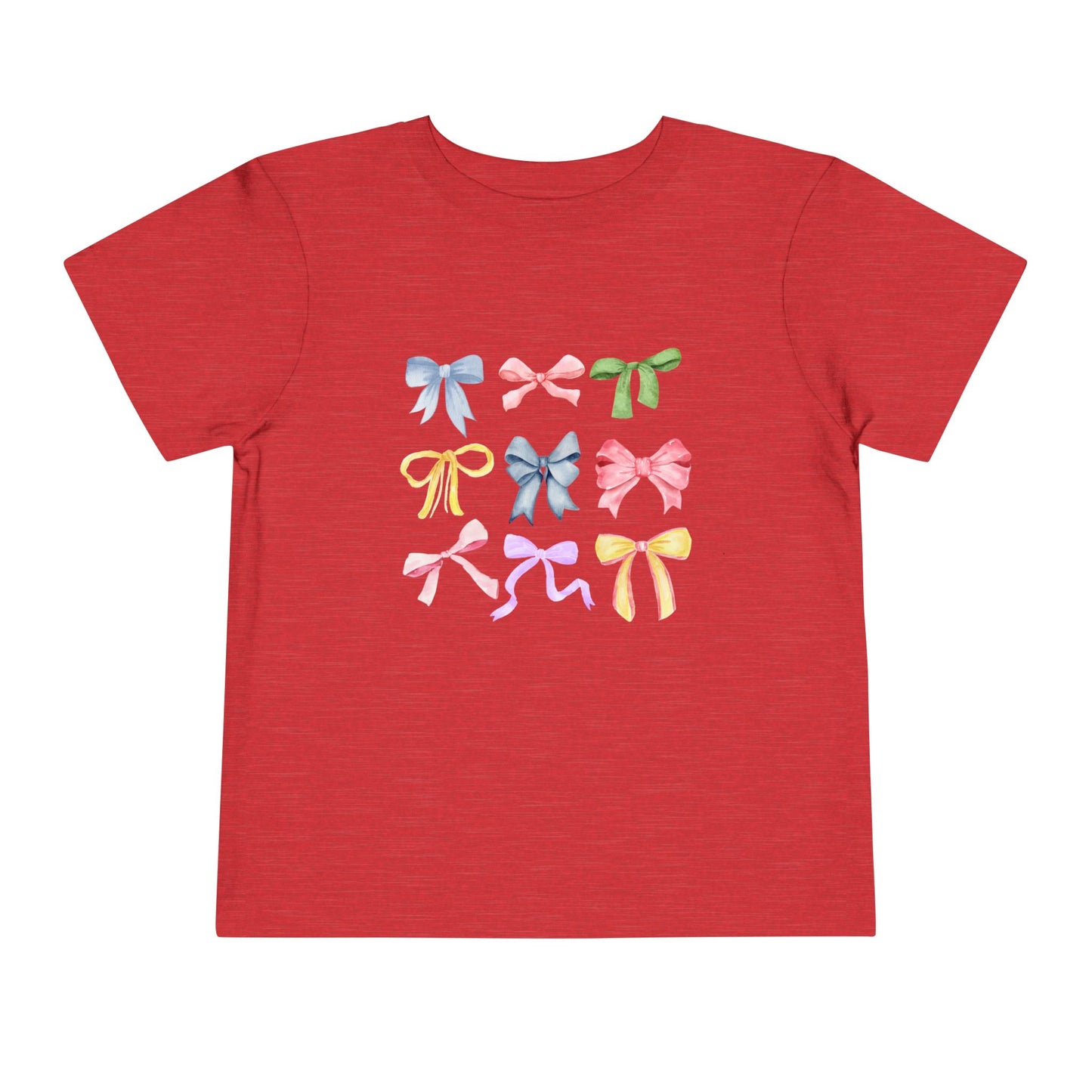 Toddler Colorful Bow Coquette Tee
