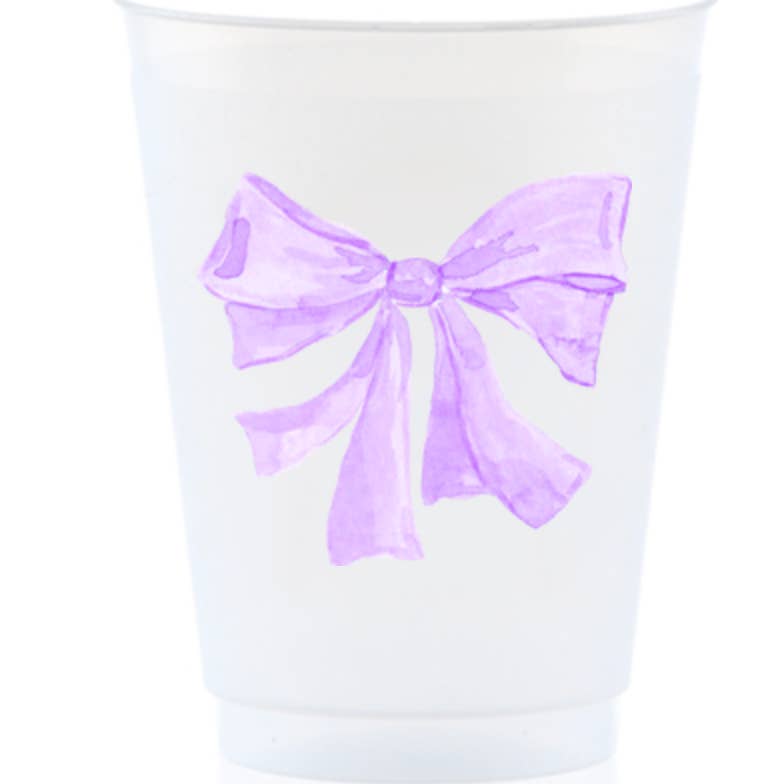 Watercolor Bow Shatterproof Cup