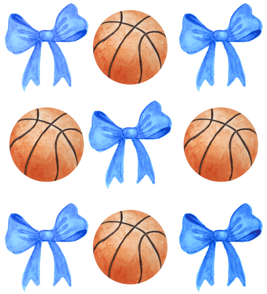 Basketball Blue Coquette DTF Transfer