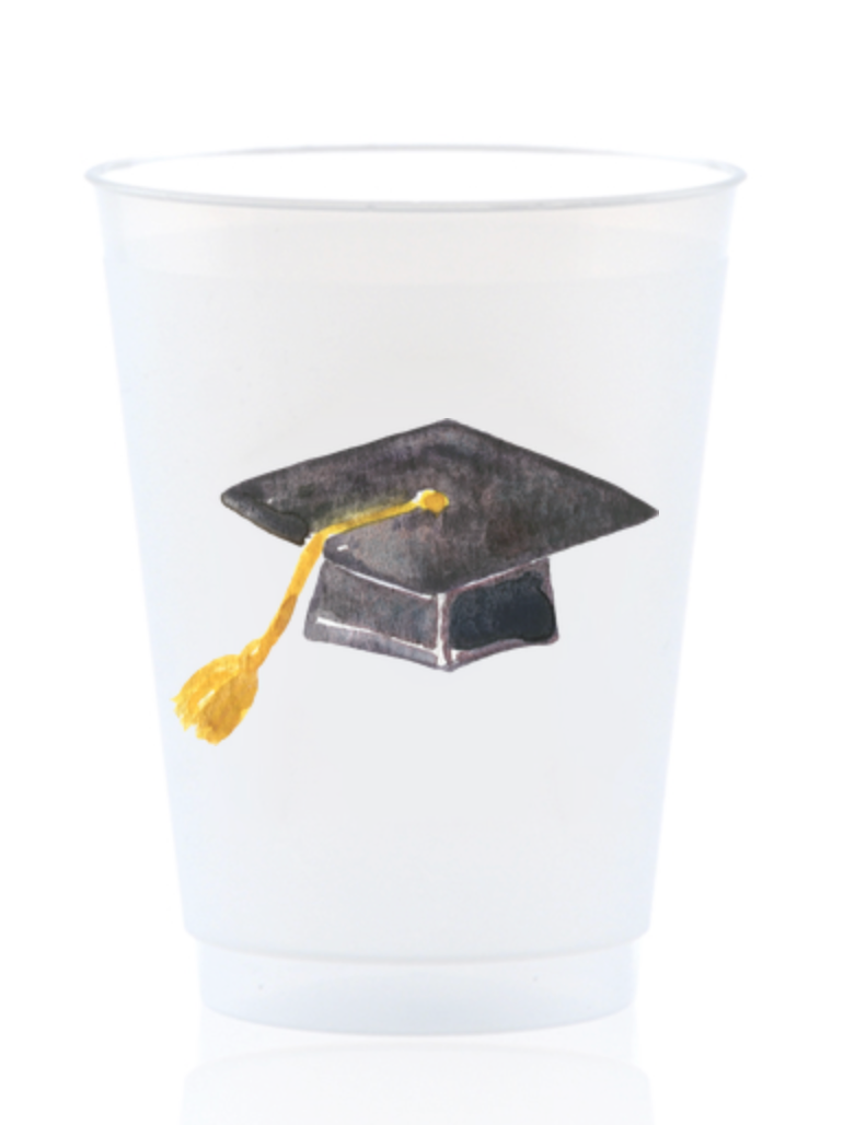 Graduation Cap Shatterproof Cup