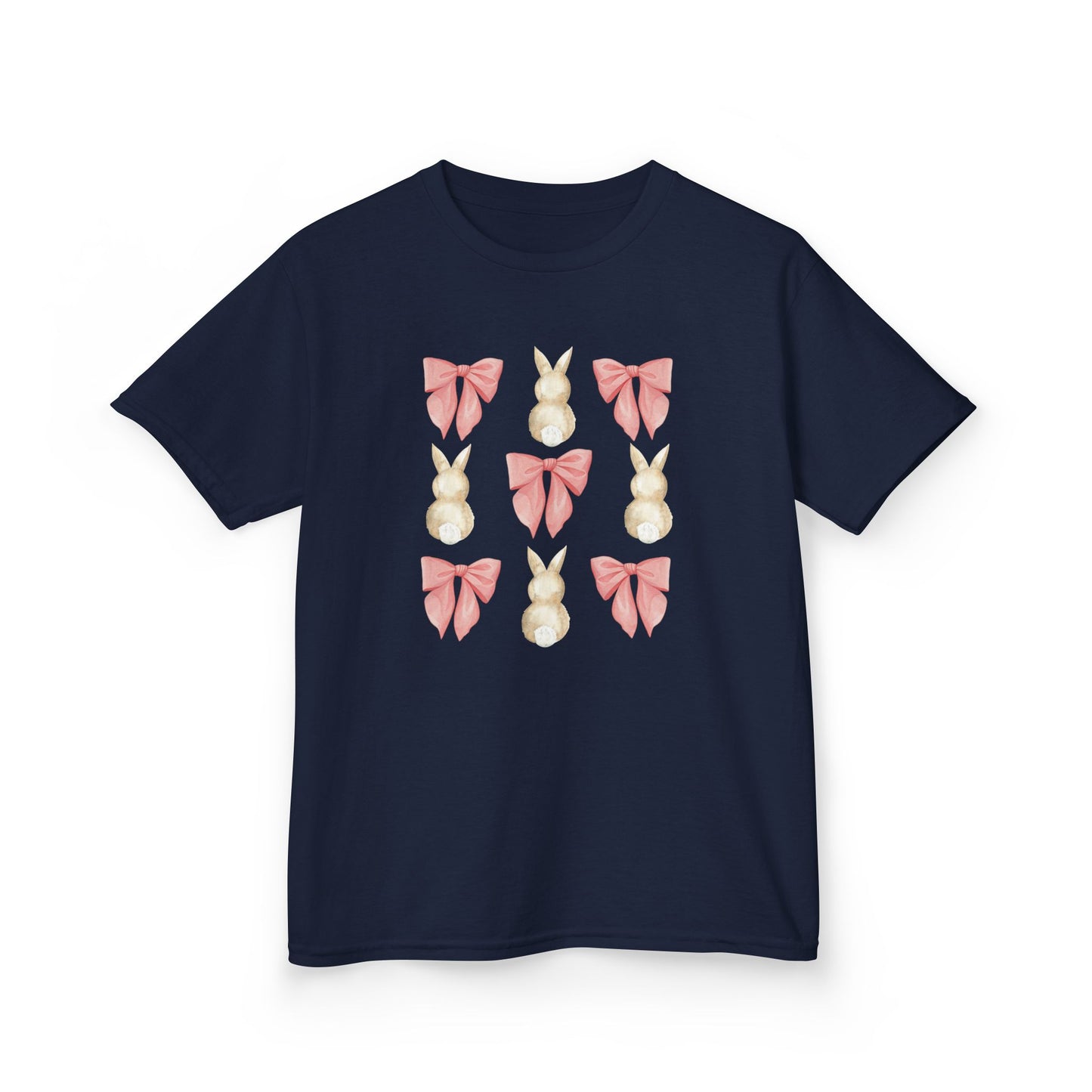Bunnies & Pink Bow Coquette Youth Tee