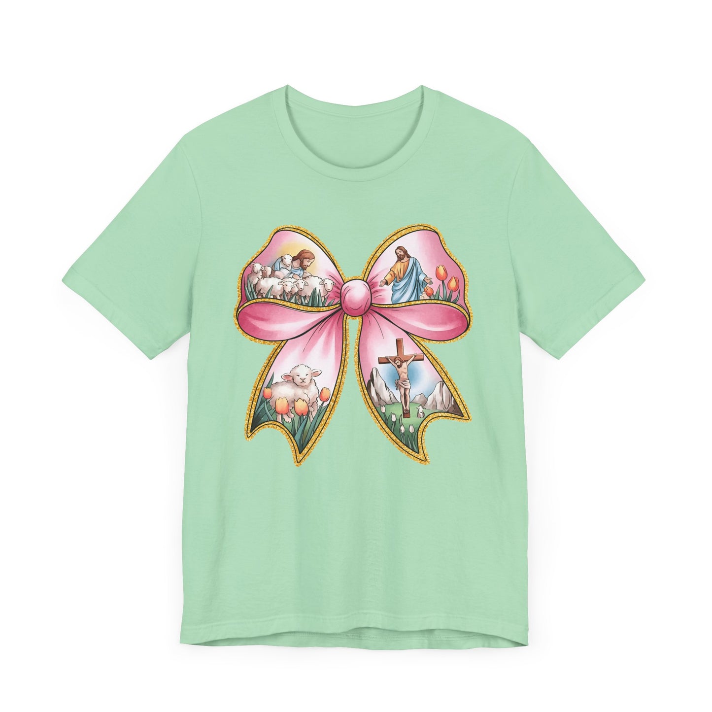 Easter Story Bow Adult Tee