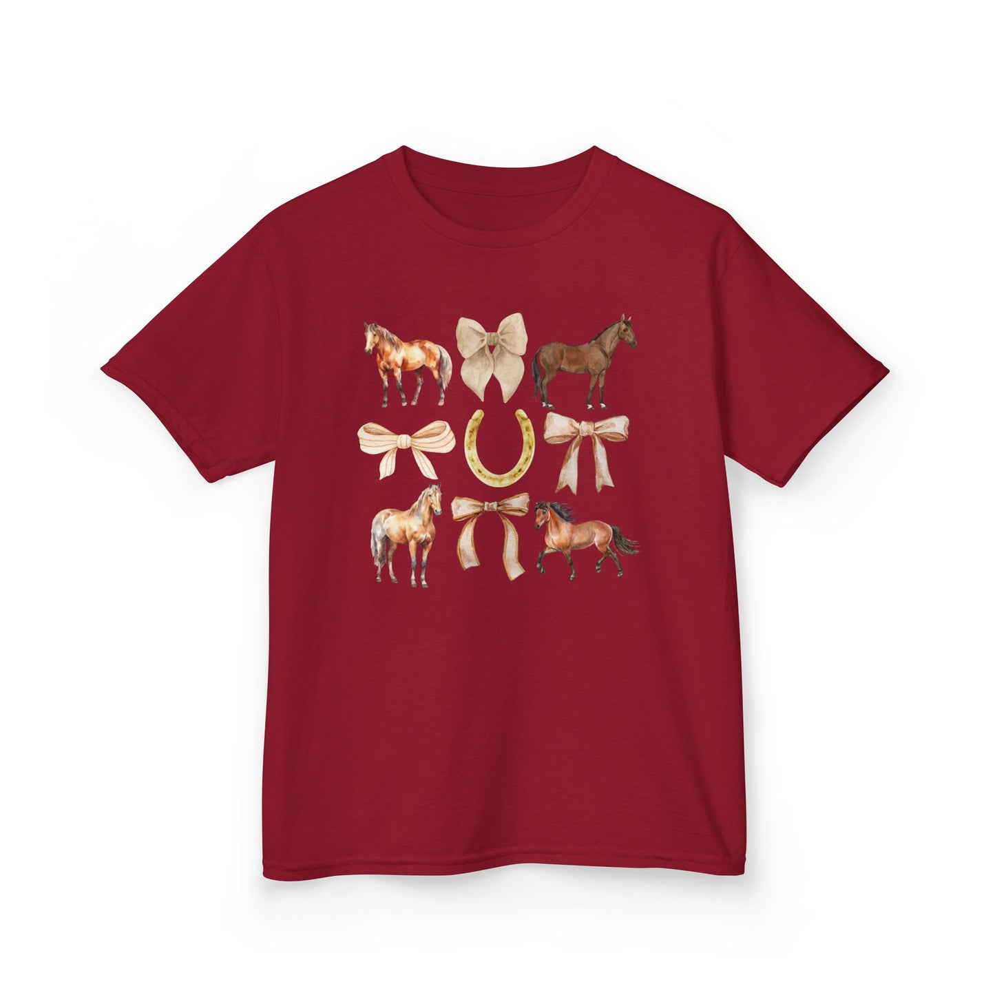 Youth Horse & Bow Coquette Tee