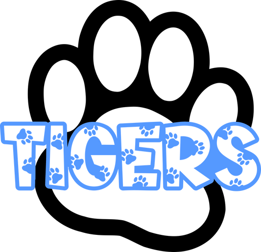 Tigers Paw Print DTF Transfer