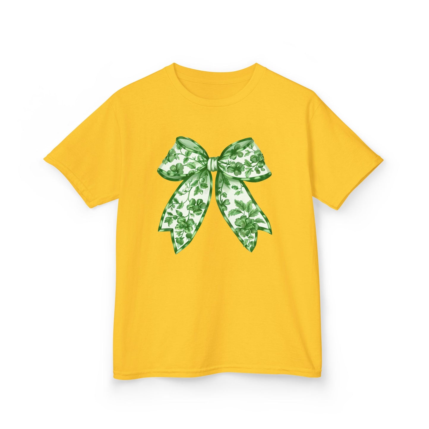 Green Chinoiserie Bow Youth Tee