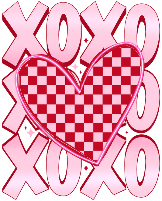 XOXO Neon DTF Transfer