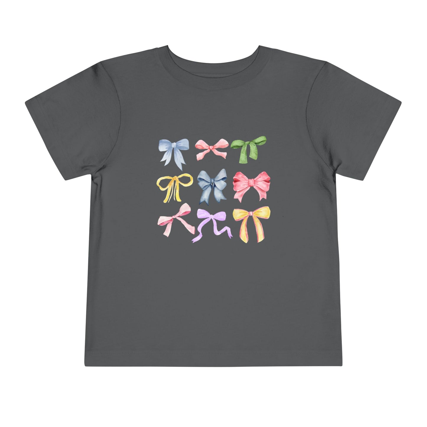 Toddler Colorful Bow Coquette Tee