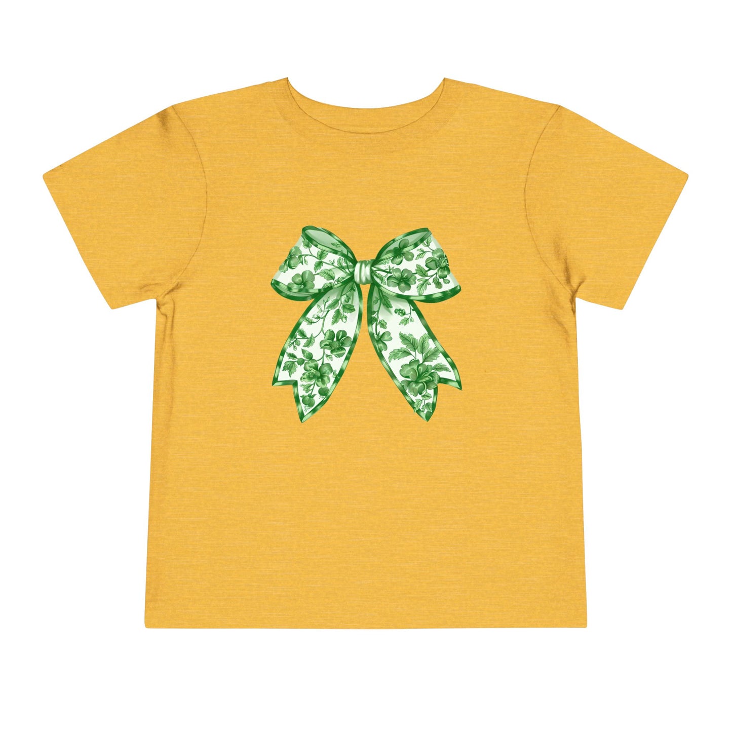 Green Chinoiserie Bow Toddler Tee