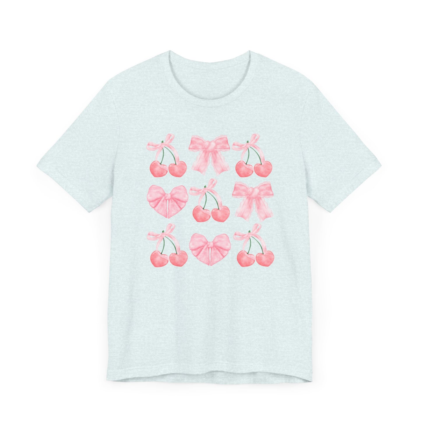 Pink Cherry Heart & Bow Tee