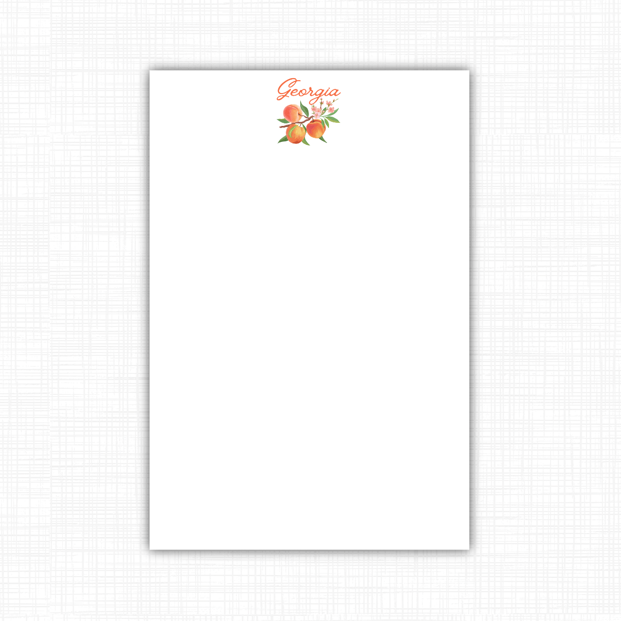 Georgia Peach Notepad