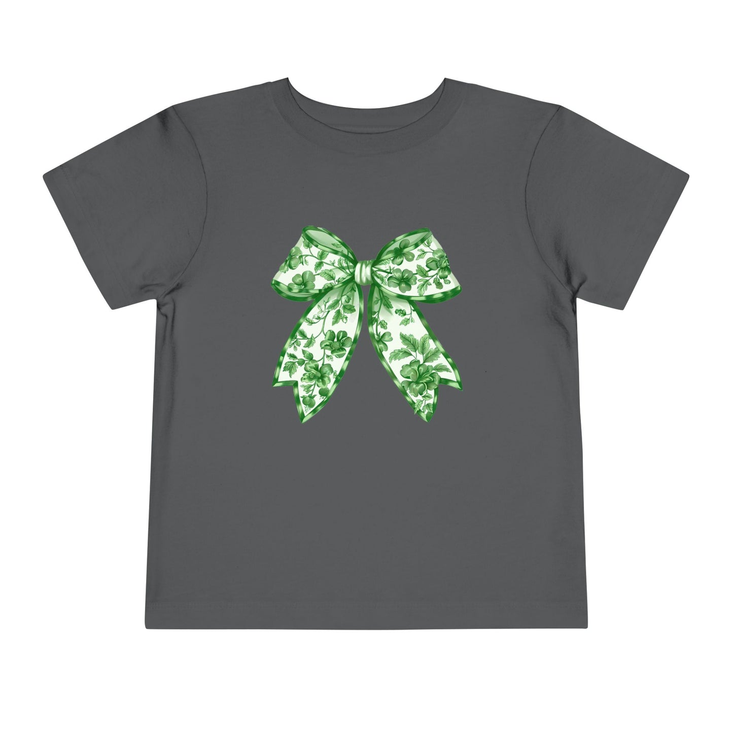 Green Chinoiserie Bow Toddler Tee