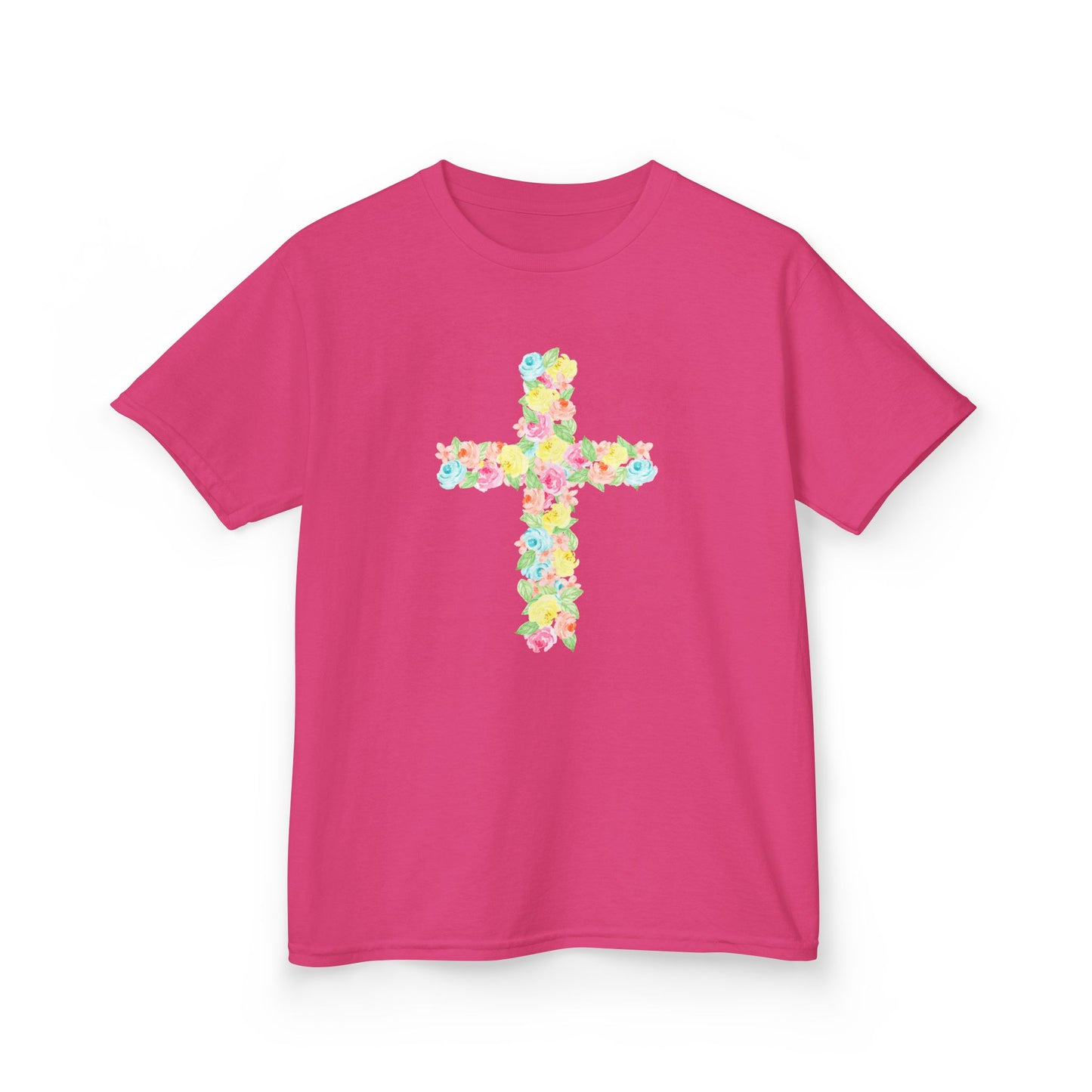 Floral Cross Youth Tee