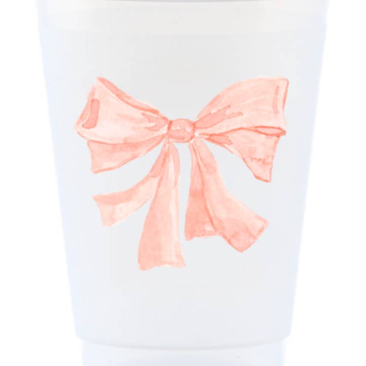 Watercolor Bow Shatterproof Cup