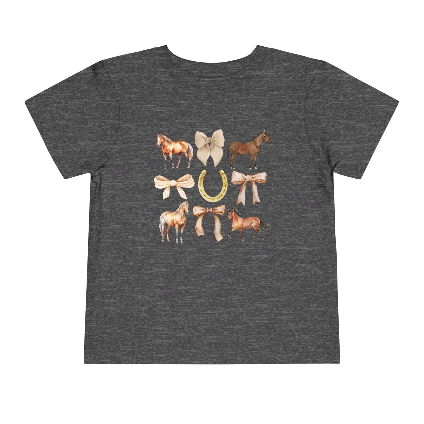 Toddler Horse & Bow Coquette Tee