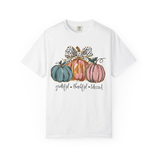 Grateful Thankful Blessed Pumpkins DTF Transfer